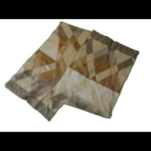 Tan Argyle  Rectangle Scarf Fringe Super Soft Neck Warmer Classic Preppy